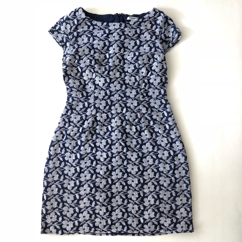 Embroidered A Line Floral Dress